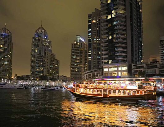 Dubai marina night view